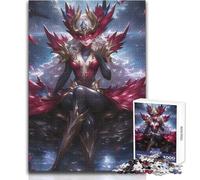 Puzzle da 1000 pezzi Crimson Phoenix Warrior per adolescenti, gioco di sviluppo del pensiero logico, ottimo regalo per momenti significativi, dimensioni 50x75cm