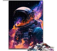 Puzzle da 1000 pezzi "Cronache dell'Esploratore Cosmico" in legno, idea regalo per le feste, opera d'arte umoristica, opera d'arte dettagliata 50x75cm per compleanno, festa, Natale, Halloween