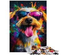 Puzzle da 1000 pezzi Cucciolo vivace in diverse tonalità Puzzle per adolescenti Difficile Ogni pezzo è unico Giocattolo educativo (38x52cm/1000 pezzi)