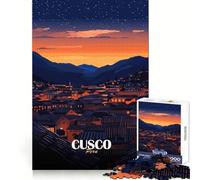 Puzzle da 1000 pezzi Cusco,Perù al tramonto Taglio preciso Divertimento per la mente Divertimento per rallentare il tempo Decorazione natalizia da parete (50x75cm)
