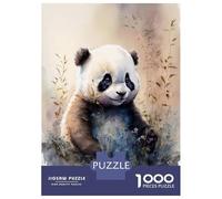 Puzzle Da 1000 Pezzi Cute Baby Panda Painting Puzzle Per Adulti Gioco Pratico Sfida Difficile Interazione Genitore-figlio 70x50cm/1000pcs