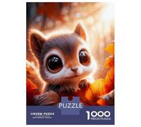 Puzzle Da 1000 Pezzi Cute Squirrel in Autumn Puzzle Per Adolescenti Giocattoli Antistress Decorazione Perfetta Regali Di Compleanno E Unici 38x26cm/1000pcs