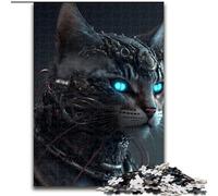 Puzzle da 1000 pezzi "Cyborg Cat", puzzle difficili per adulti e adolescenti, serata di giochi in famiglia, idea regalo stimolante per il cervello, dimensioni 38x26cm