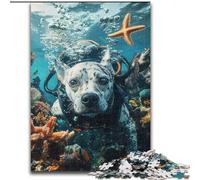 Puzzle da 1000 pezzi "Dalmata Tuffatore" Puzzle da 1000 pezzi Puzzle impegnativo, rompicapo per serate di giochi in famiglia (dimensioni 50x75cm)
