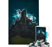 Puzzle da 1000 pezzi "Danza delle onde sul vulcano" - Aiuta a stimolare la mente decorazione per la casa gioco per famiglie dai 14 anni in su (38x26cm)