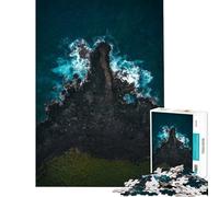 Puzzle da 1000 pezzi - Danza delle onde sul vulcano ideale per compleanni e Natale Gioco educativo per migliorare la memoria adatto a partire dai 14 anni 38x52cm