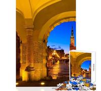 Puzzle da 1000 pezzi Danzica Giocattolo Decorazione da parete Ottimo regalo per giochi Gioco pratico con poster abbinato e foglio di quiz Dimensioni 38x26cm