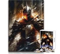 Puzzle da 1000 pezzi Dark Warrior per adolescenti, gioco di apprendimento divertente con la mente, perfetto regalo festivo premuroso, dimensioni 50x75cm