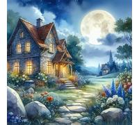 Puzzle da 1000 pezzi Darrell Bush - Moonlight Lodge - Divertente e stimolante Pensiero positivo Partito Intrattenimento Perfetto Puzzle Famiglia