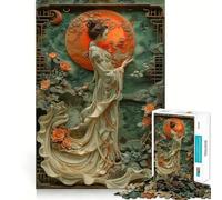 Puzzle da 1000 pezzi "Dea della Luna" per adolescenti ideale per migliorare la memoria ridurre la luce e favorire il relax con design rilassante e possibilità di assemblaggio decorazione da parete