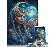 Puzzle da 1000 pezzi "Dea della Luna" per adulti, regali, giochi di attività stimolanti per famiglie, giocattolo fai da te per decorazioni murali per la casa, 50x75cm