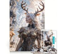 Puzzle da 1000 pezzi, Dea della Natura, Gioco interattivo, Divertimento a casa, Adatto per la decorazione della scrivania 50x75cm