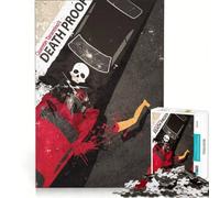 Puzzle da 1000 pezzi Death Proof Q Tarantino, Impossible Game, taglio di precisione, con pezzi di forma casuale completamente ad incastro 38x52cm