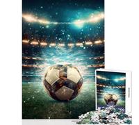 Puzzle da 1000 pezzi decorazione da parete con arena di calcio ottimo regalo per i giochi gioco pratico con poster abbinato e foglio di quiz dimensioni 50x75cm