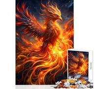 Puzzle da 1000 pezzi decorazione per la casa fenice ardente che sorge giocattoli ottimo regalo per i giochi gioco pratico lista dei desideri con Babbo Natale dimensioni 50x75cm
