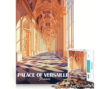 Puzzle da 1000 pezzi degli interni della Reggia di Versailles per adolescenti, gioco cognitivo, passatempo rilassante, bordo premium, lista dei desideri di Babbo Natale (38x52cm)