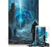 Puzzle da 1000 pezzi dei Cavalieri Templari per adulti, puzzle di memoria, sollevamento lento, divertimento, assemblaggio dell'immagine, regalo creativo 38x26cm