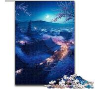 Puzzle da 1000 pezzi dei templi giapponesi per adulti, dimensioni 26x38cm, gioco per adulti, regalo per famiglie, gioco interattivo, sfida mentale