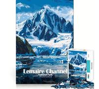 Puzzle da 1000 pezzi del Canale di Lemaire,Parco Nazionale dell'Antartide,Gioco di pulizia e assemblaggio,Regalo intelligente,Gioco rilassante,Decorazione natalizia,Regalo (50x75cm)