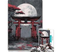 Puzzle da 1000 pezzi del cancello giapponese Torii, puzzle da 1000 pezzi per adolescenti e adulti, pezzi completamente interconnessi e di forma casuale, 26x38cm