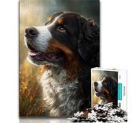 Puzzle da 1000 pezzi del cane da montagna bernese per adolescenti, aiuta il cervello a esercitare i giocattoli avvincenti per coltivare la pazienza e l'interazione genitore-figlio (38x26cm)