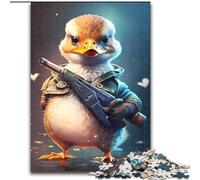 Puzzle da 1000 pezzi del Capitano Paperino, realizzato in cartone, design intricato per adolescenti, decorazioni fai da te e divertimento che stimola il cervello, 1000 pezzi(26x38cm)