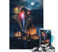 Puzzle da 1000 pezzi del Castello di Eilean Donan gioco educativo per sfide di gioco ottimo regalo e giocattolo per passare il tempo durante le vacanze (dimensioni 38x52cm)