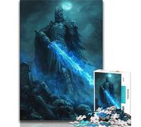 Puzzle da 1000 pezzi del Cavaliere della Morte per adulti, regalo, gioco per famiglie, antistress, sfida difficile, fantastici regali e giocattoli (38x26cm)