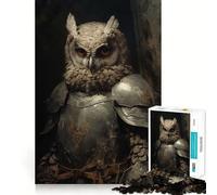 Puzzle da 1000 pezzi del Cavaliere Gufo per ragazzi, gioco intelligente, momento di relax, assemblaggio di immagini, regalo adorabile (38x26cm)