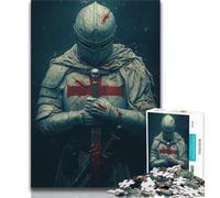 Puzzle da 1000 pezzi del Cavaliere Magico, impegnativo da completare ma divertente e umoristico con poster abbinato e foglio di quiz 50x75cm