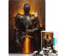 Puzzle da 1000 pezzi del cavaliere medievale maestoso per adulti, aiuta il cervello a esercitare i giocattoli avvincenti per coltivare la pazienza, adatto alle coppie (75x50cm)