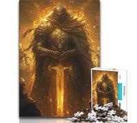 Puzzle da 1000 pezzi del cavaliere medievale per adolescenti, giocattolo educativo intellettuale decomprimente, ottimi regali e giocattoli (75x50cm)