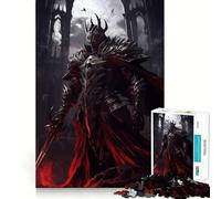 Puzzle da 1000 pezzi del Cavaliere Oscuro con Mantello Rosso per adulti, gioco di logica, tempo sereno, taglio preciso, regalo di Natale (38x52cm)