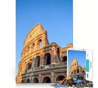 Puzzle da 1000 pezzi del Colosseo di Roma per ragazzi, gioco di logica e abilità, antistress, taglio preciso, regalo perfetto 50x75cm