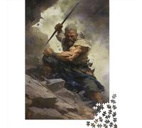Puzzle da 1000 pezzi del dio greco della guerra per adulti, regalo di Halloween, puzzle per adulti, decorazioni e regali unici per la casa, 1000 pezzi (75x50 cm)