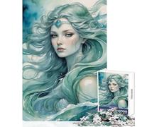 Puzzle da 1000 pezzi del dio nordico Njord raffigurato come una donna Giocattoli antistress Ottimo regalo per giochi educativi con pezzi completamente interconnessi di forma casuale Dimensioni: