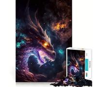 Puzzle da 1000 pezzi del Drago Antico Arcobaleno per adulti, gioco di logica, divertimento in casa, bordi precisi, oggetto da collezione 38x26cm