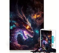 Puzzle da 1000 pezzi del Drago Antico Arcobaleno per adulti, rompicapo, gioco rilassante, taglio perfetto, regalo memorabile 38x52cm