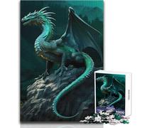 Puzzle da 1000 pezzi del drago anziano della Terra Verde, gioco di apprendimento per esercitarsi nelle abilità, regalo premuroso per momenti felici, dimensioni 38x52cm
