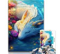 Puzzle da 1000 pezzi del Drago Bianco per adulti e adolescenti, per ammazzare il tempo durante le vacanze Ogni pezzo è unico Gioco stimolante e divertente per tutta la famiglia (50x75cm)