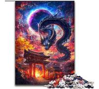 Puzzle da 1000 pezzi del drago del cancello Torii per adulti e ragazzi, adatto dai 14 anni in su, decorazione da parete per compleanni e regali unici (50x75cm)