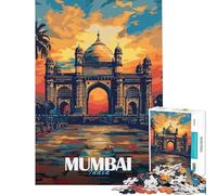 Puzzle da 1000 pezzi del Gateway Arch di Mumbai sfida educativa gioco impegnativo per famiglie adatto a persone dai 14 anni in su (38x52cm)