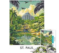 Puzzle da 1000 pezzi del Giardino Botanico di San Paolo ideale per ragazzi perfetto per una gara di velocità a mano libera ideale per e Natale Sfida per l'intelligenza e il cervello un