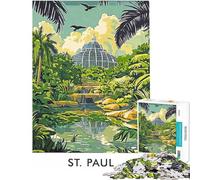 Puzzle da 1000 pezzi del Giardino Botanico di St Paul per adulti Una sfida impegnativa che aiuta ad allenare la mente Regalo di Natale o di compleanno 38x26cm