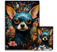 Puzzle da 1000 pezzi del Giardino dell'Eden di Chihuahua puzzle in legno attività divertenti da fare a casa regalo di compleanno regali da viaggio 1000 pezzi (75x50 cm)