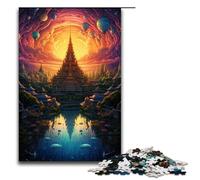 Puzzle da 1000 pezzi del Gran Palazzo della Thailandia per adulti gioco educativo in legno sfida giocattolo 75x50 cm