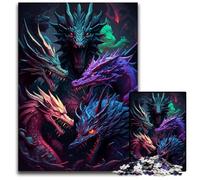Puzzle da 1000 pezzi del gruppo Dragon per adulti, perfetto per il divertimento in famiglia a Natale, Ringraziamento, compleanni e Pasqua, 26X38CM/10,23x14,96 pollici.