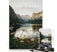 Puzzle da 1000 pezzi del Lago Gosau per adulti,gioco di logica,rilassante,per una fuga dalla realtà,preciso,da assemblare,regalo speciale (38x26cm)