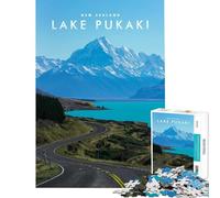 Puzzle da 1000 pezzi del lago Pukaki Un gioco avvincente per coltivare la pazienza divertente e perfetto come regalo di compleanno (dimensioni 50x75cm)
