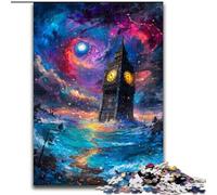 Puzzle da 1000 pezzi del misterioso Big Ben di Londra per adolescenti, adatto a persone dai 14 anni in su, idee regalo per la decorazione della casa (50x75cm)